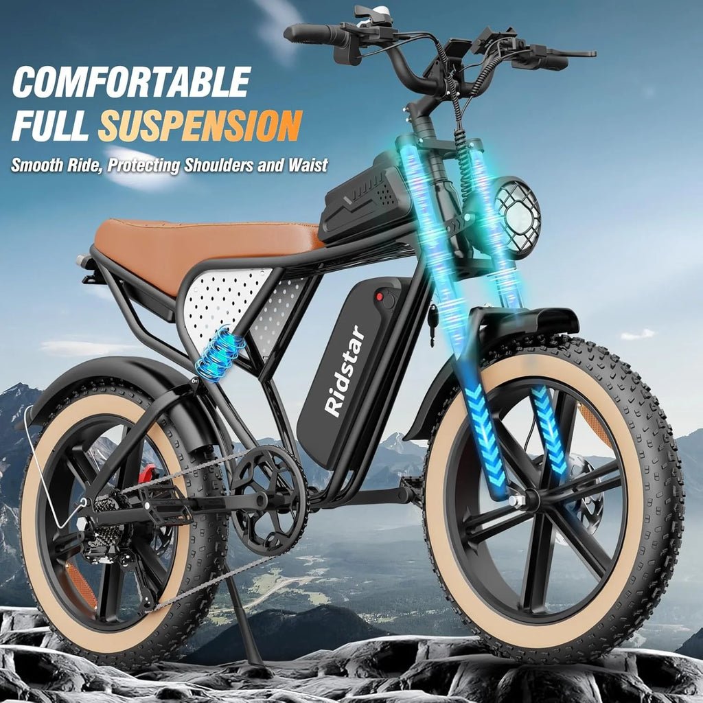 Electric Bike Q20, 2000W, 37Mph, 20 Fat Tires