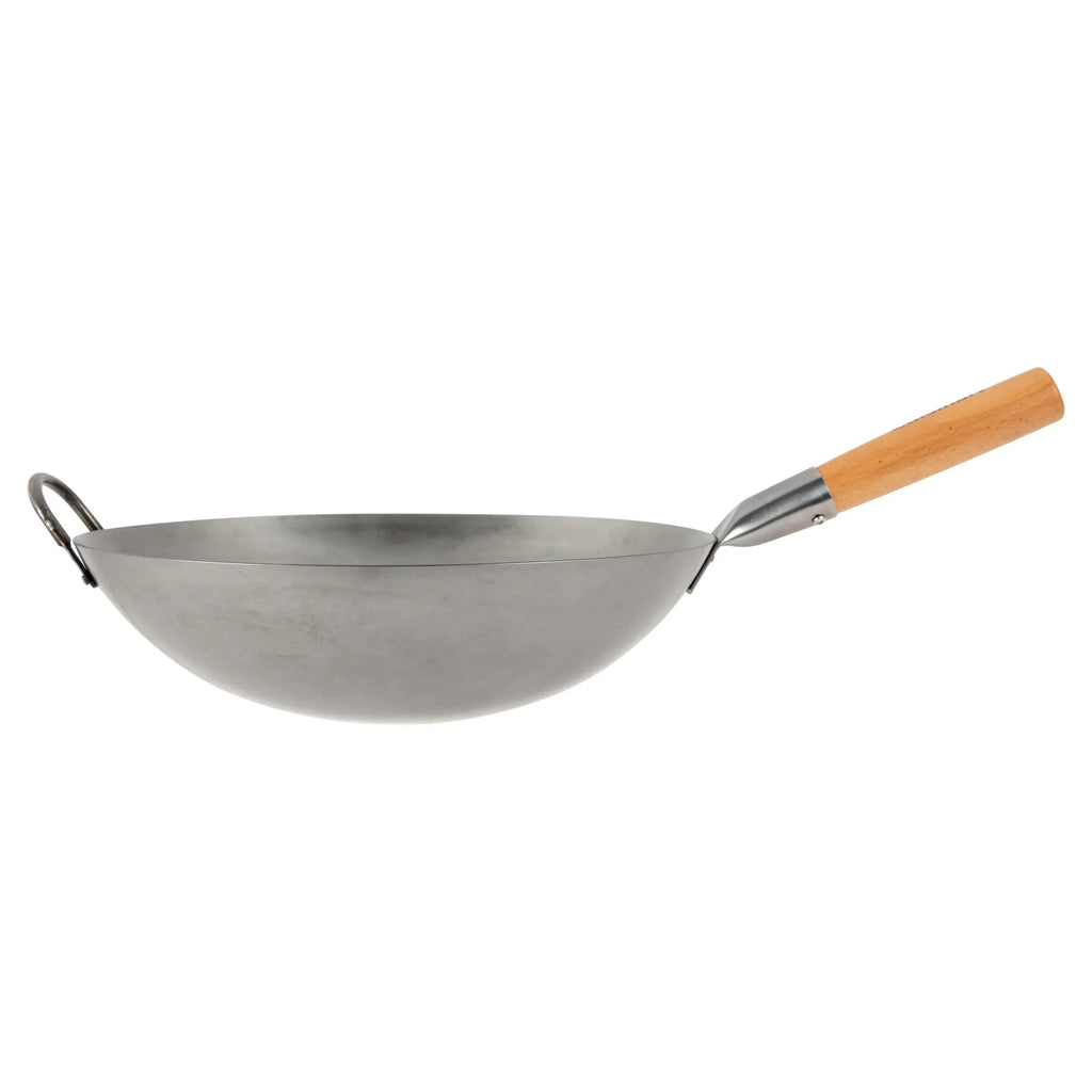 Cuisinart Outdoor Wok Station, 50,000 BTU Propane Outdoor Wok Burner w Prep Table, 14锟芥?锟斤拷 Carbon Steel Wok for Stir Fry, Searing, BBQ 锟斤拷 Black