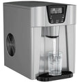 2 in 1 Ice Maker Water Dispenser Countertop 36lbs/24H LCD Display Portable New – Black