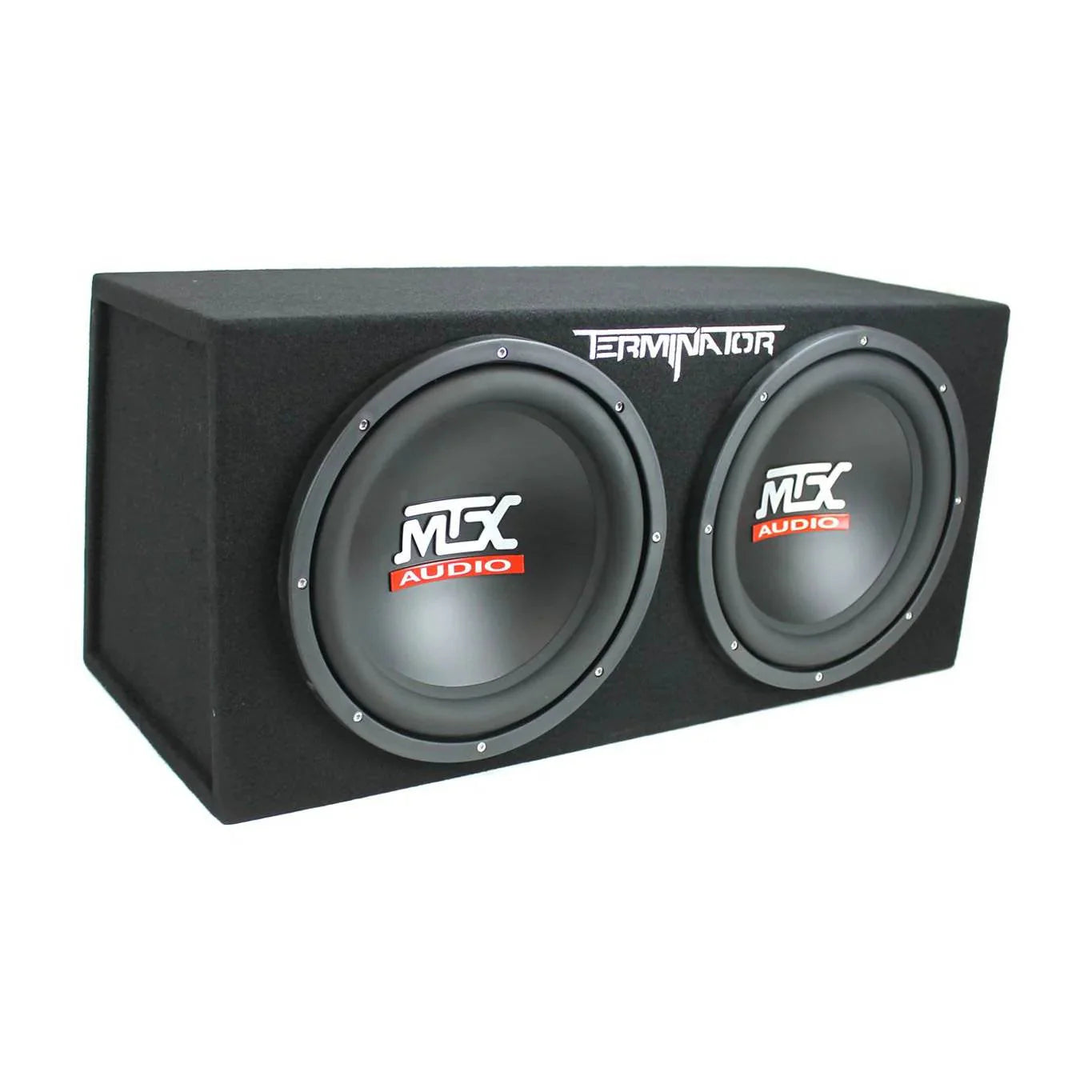 MTX TNE212D 12 1200W Dual Loaded Subwoofer Box + 1500W Amplifier + Capacitor