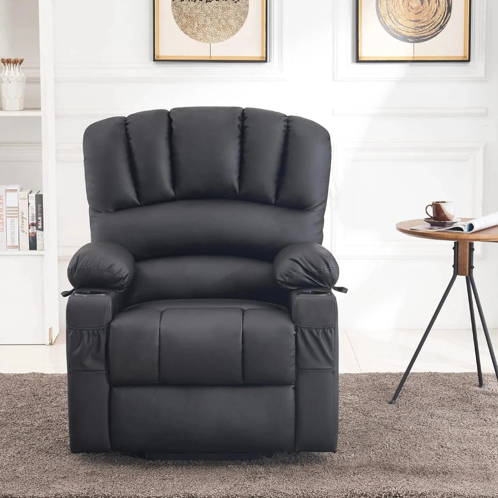 Heated Lift Recliner for Seniors with USB & Cup Holders