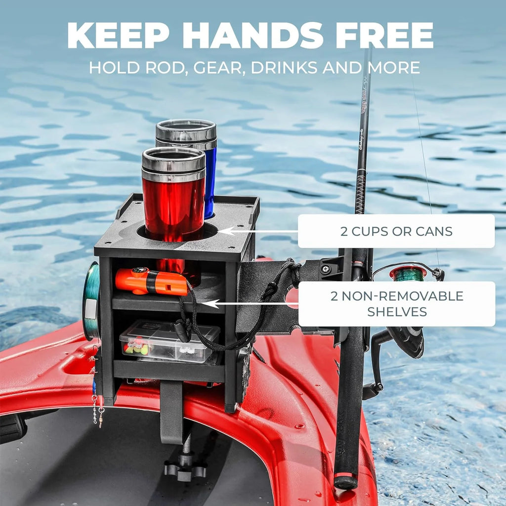 Boat Accessories for Fishing - Fits Gunnels Up to 2.5 Thick Regular