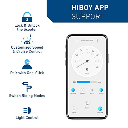 Hiboy S2 Pro Folding Electric Scooter, 500W Motor, 10 Solid Tires