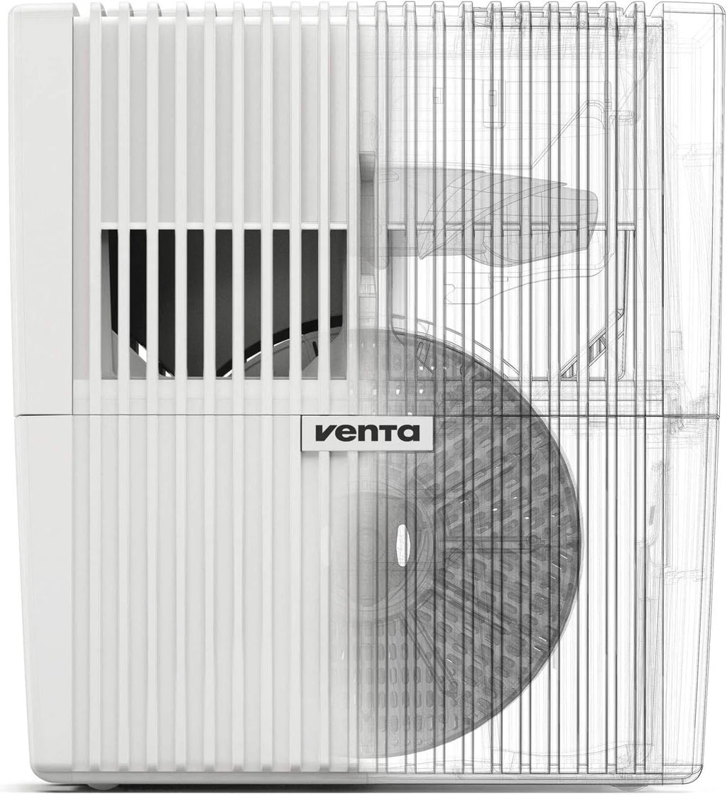 Black Humidifier - Filterless evaporative humidifier for spaces up to 645 square feet
