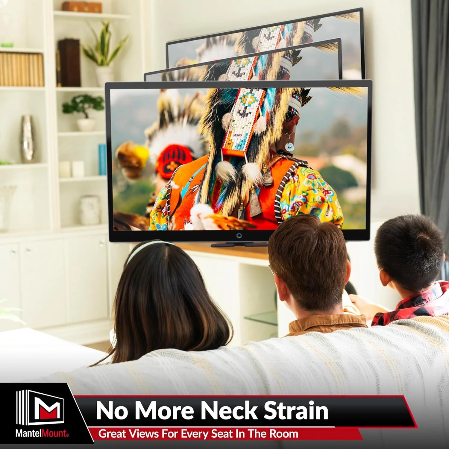 MantelMount MM540 Fireplace TV Mount, 40–80, Auto-Straightening
