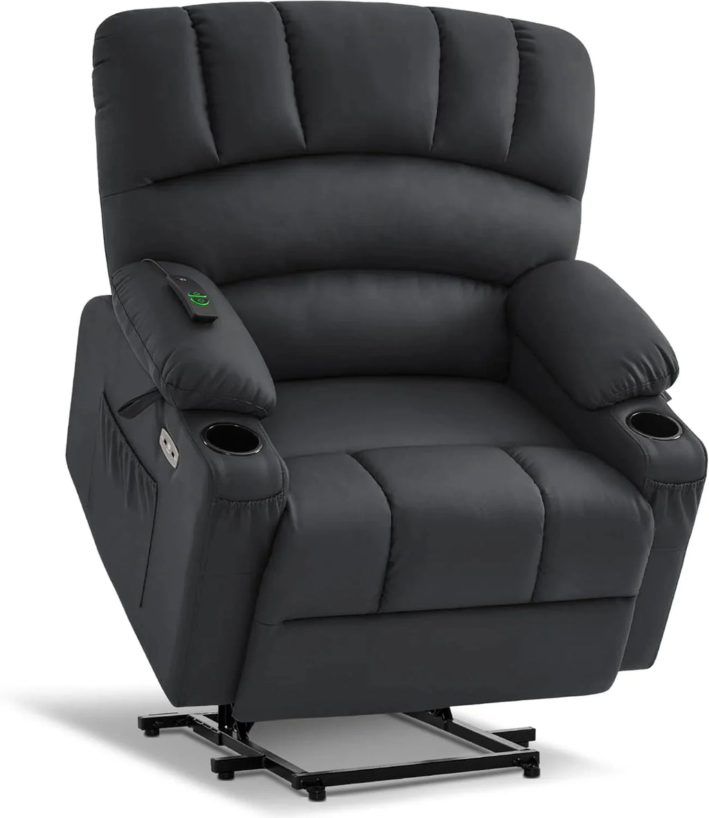 Heated Lift Recliner for Seniors with USB & Cup Holders