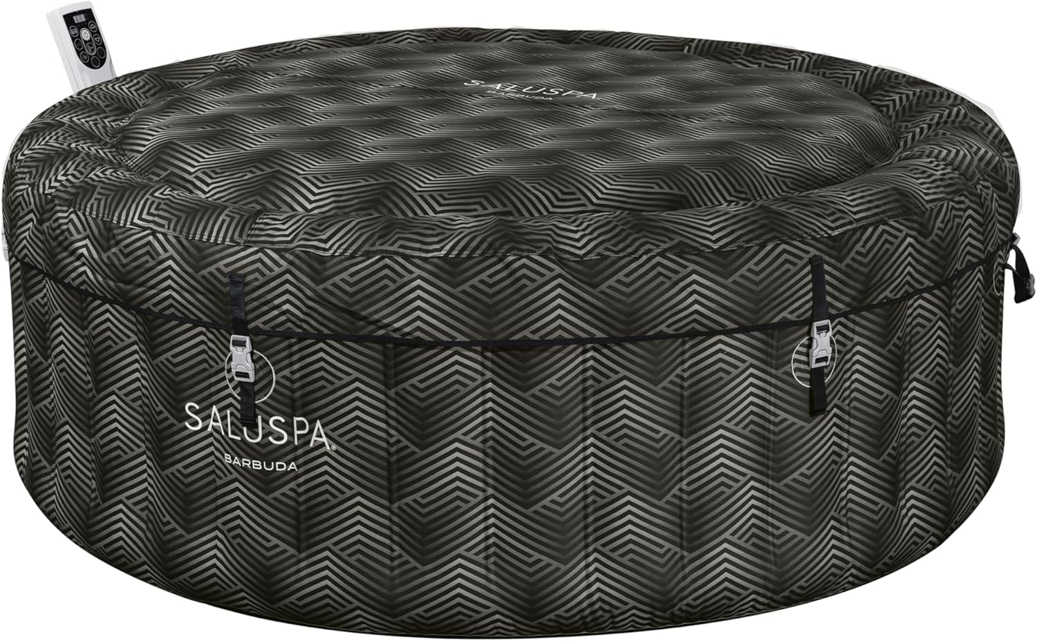 Inflatable Hot Tub Spa (71 x 26) | Portable Hot Tub with 2 Covers (1 Energy-Efficient Thermal Cover and 1 Standard Cover) | Fits Up to 2-4 Persons | Black