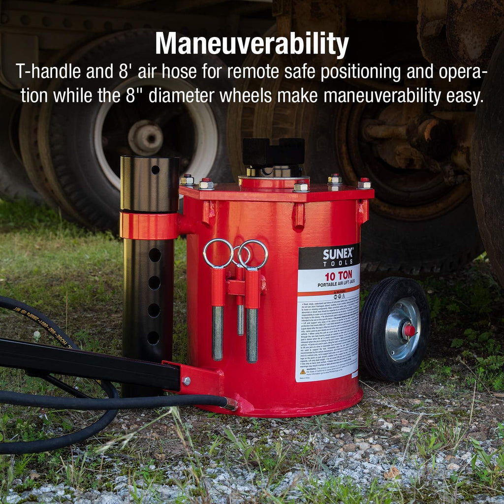 6710 10-Ton, Portable, Air Lift Jack