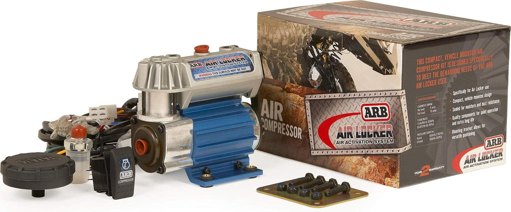 12V' On-Board Twin High Performance Air Compressor, Ideal for Air Lockers Locking Differentials, Tire Inflator, Air Horn, Air Tools and Pneumatic Tools.