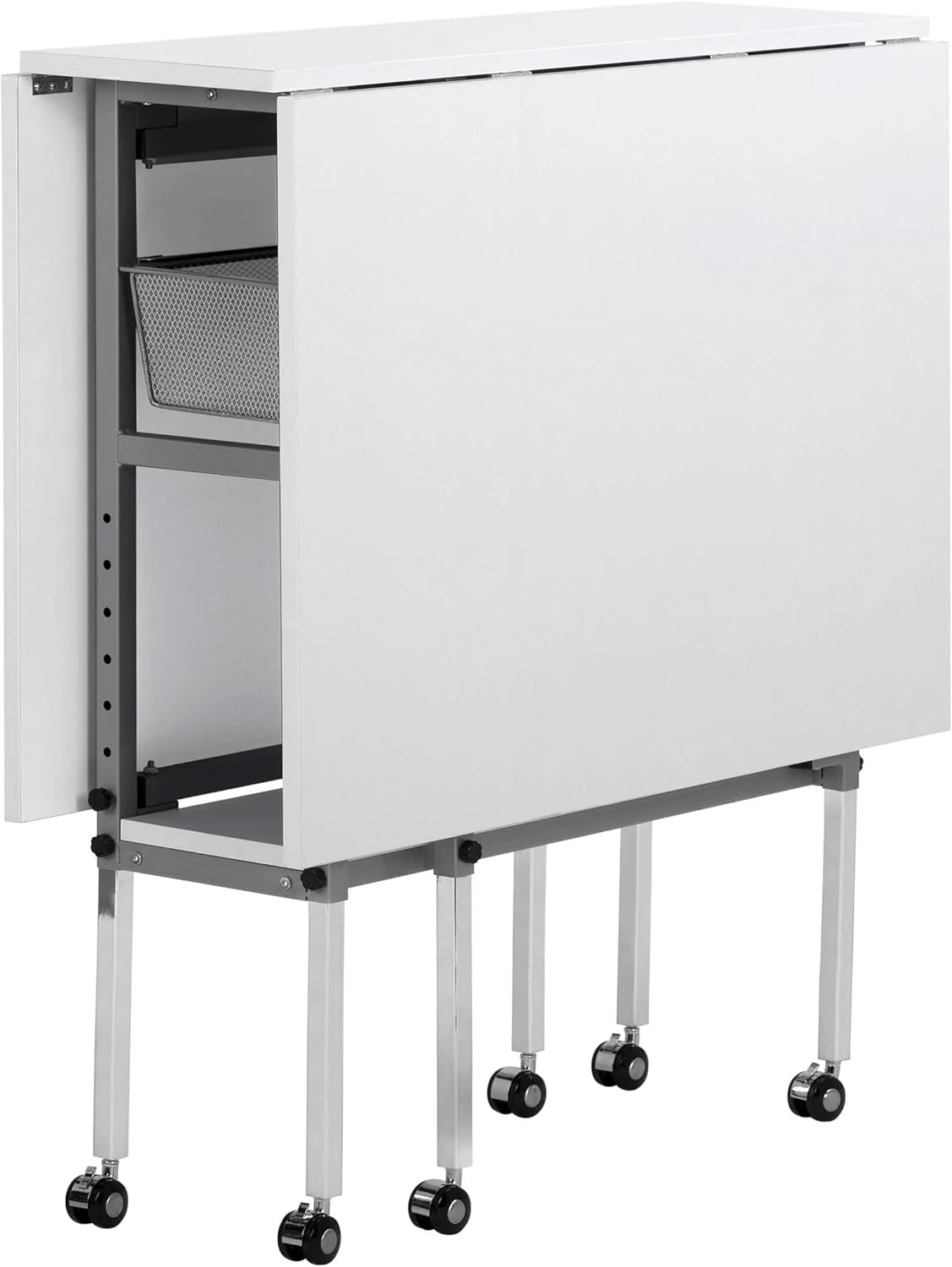 Sew Ready Hobby Cutting Table, 58.75x36.5, White/Silver