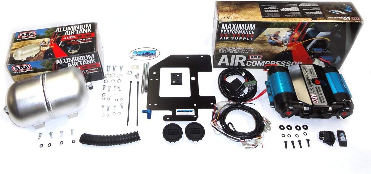 12V' On-Board Twin High Performance Air Compressor, Ideal for Air Lockers Locking Differentials, Tire Inflator, Air Horn, Air Tools and Pneumatic Tools.