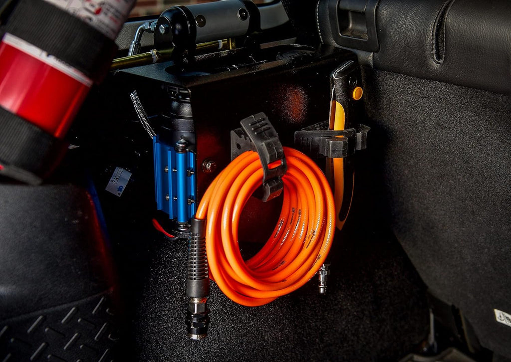 12V' On-Board Twin High Performance Air Compressor, Ideal for Air Lockers Locking Differentials, Tire Inflator, Air Horn, Air Tools and Pneumatic Tools.