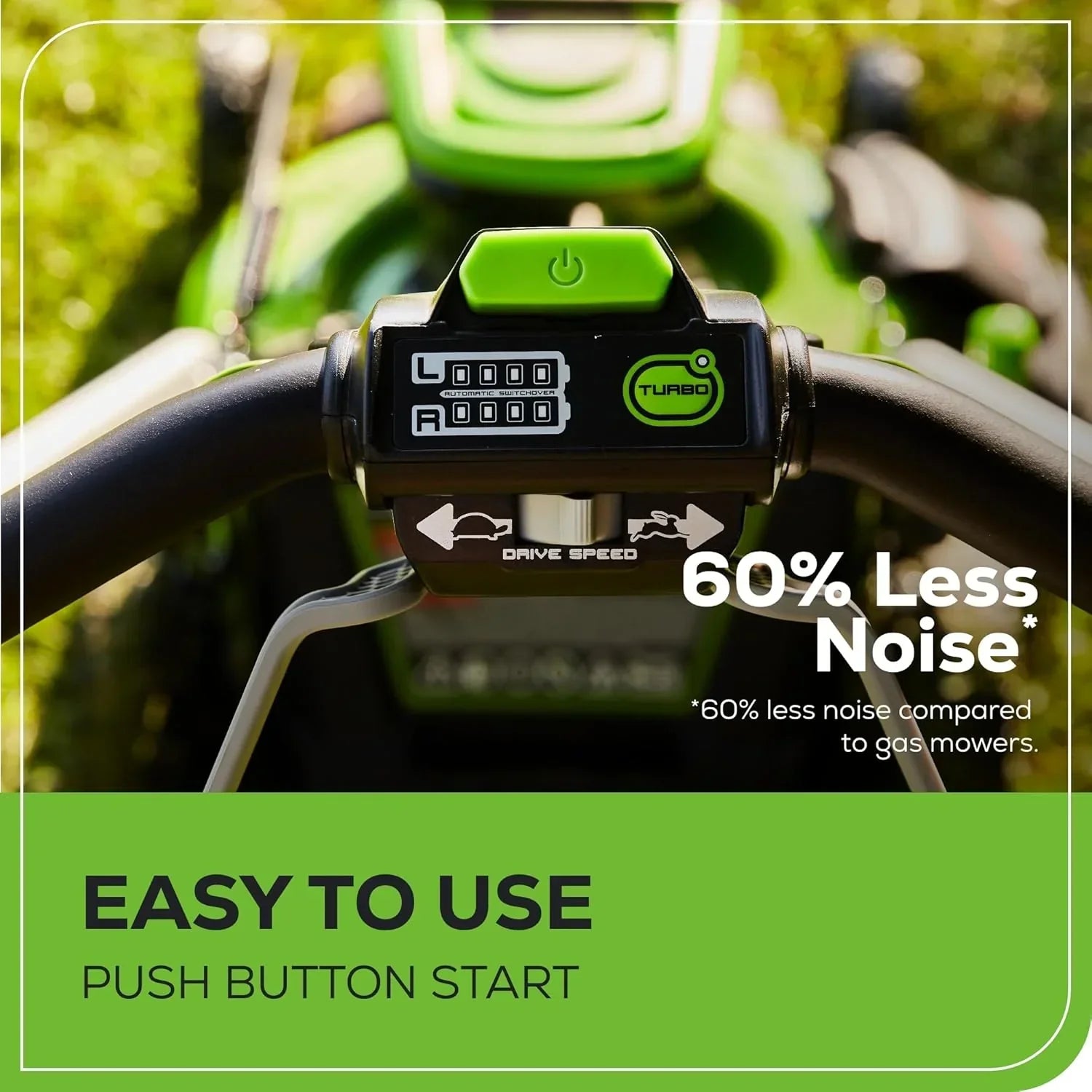 60V 21?? Cordless (Self-Propelled) Lawn Mower , 2 x 4.0Ah Batteries and Dual Port Rapid Charger