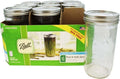 Ball Wide Mouth 24 Oz Glass Mason Jars with Lids, 9 Pack, Freezer Safe