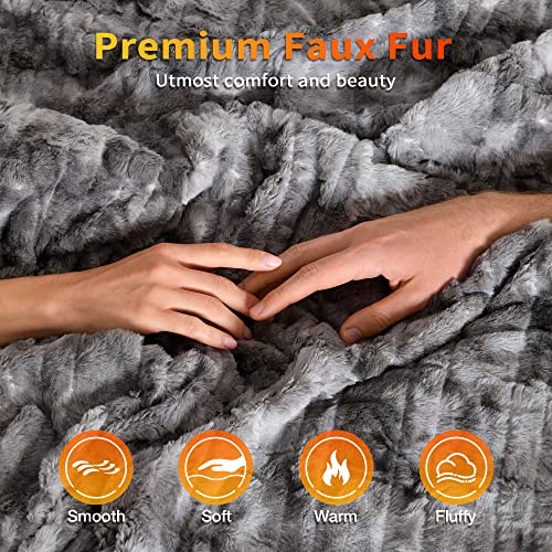 WOOMER Heated Blanket King Size Electric Blanket 90x 100