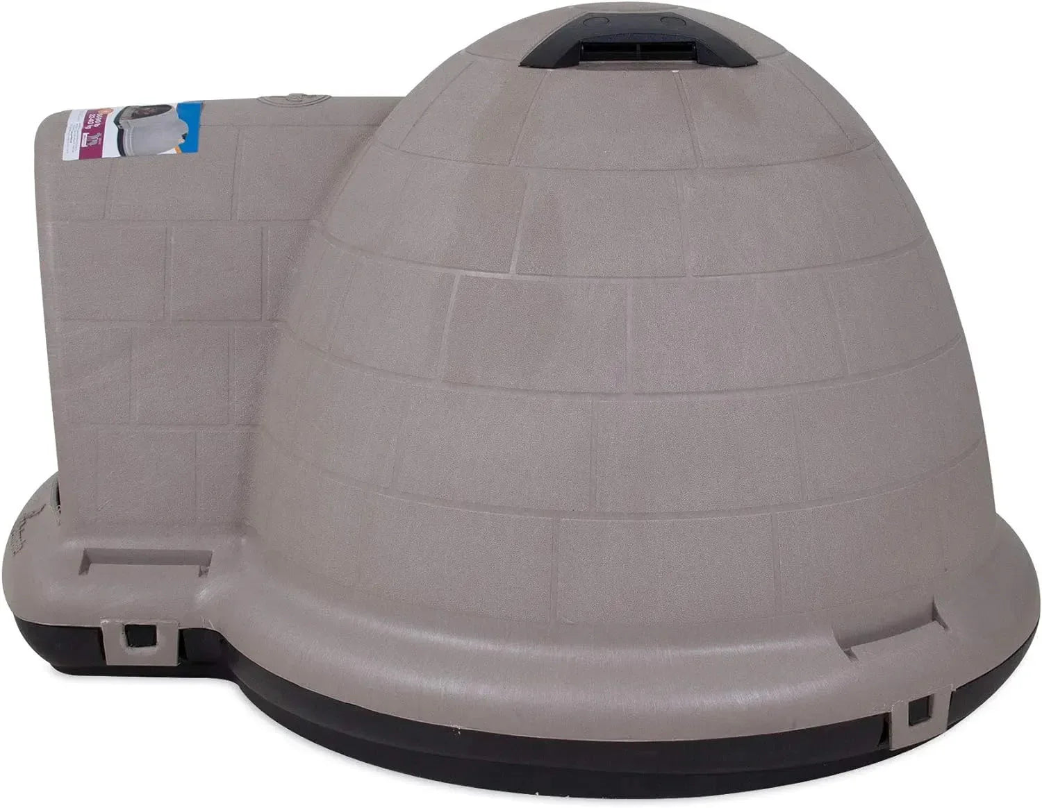 Petmate Indigo Dog House (Igloo Dog House, Made in USA with 90% Recycled Materials, All-Weather Protection Pet Shelter) for XL Dogs -90 to 125 pounds, Made in USA