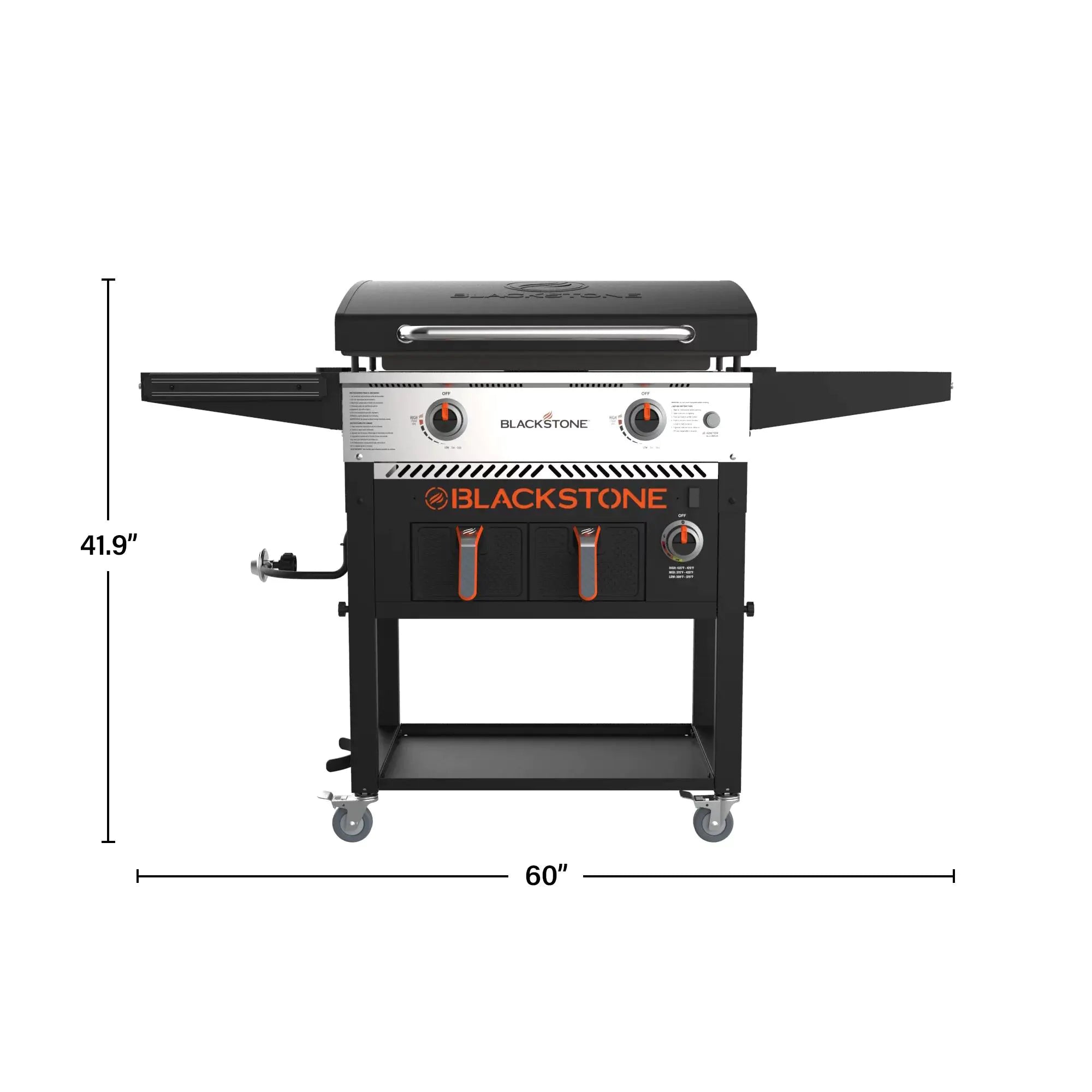 Clearance Sale,Blackstone 2-Burner 28 Griddle with Electric Air Fryer and Hood