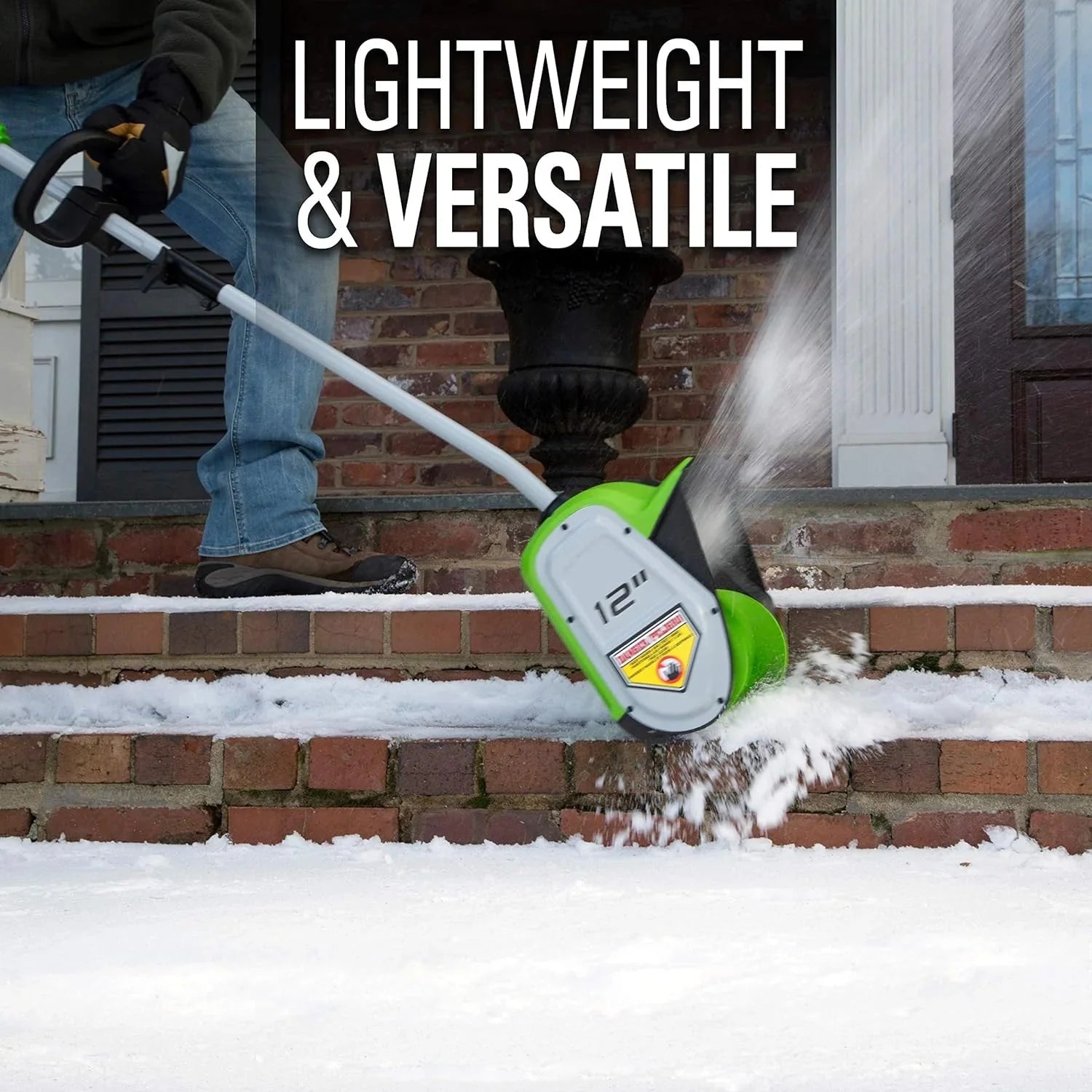 12-inch cordless snow shovel, includes 4.0Ah battery and charger