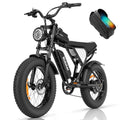 Electric Bike for Adults Ridstar, 1200W 30mph Moutain Bike,48V 15.6AH Battery E-Bike,20 Fat Tire Electric Motorcycle,Electric Bicycle 7 Speed Full Suspension
