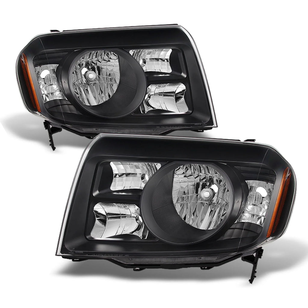 - Change the pair Settings for Honda Pilot SUV black headlight driver left + passenger right