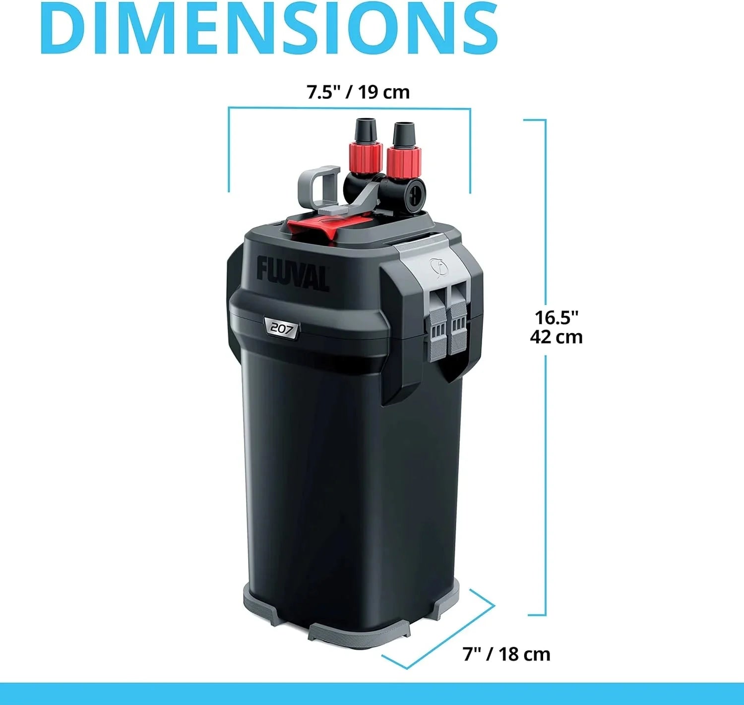 Perfomance Canister Filter - for Aquariums Up to 100 Gallons - Aquarium Canister Filter