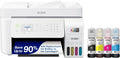 ET 4800 Wireless All in One Cartridge Free Supertank Printer with Scanner, Copier, Fax, ADF and Ethernet – Ideal for Your Home Office, White