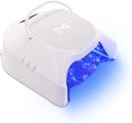 Professional Hybrid 86W Wireless Rechargeable UV LED Nail Curing Lamp Cordless Nail Dryer for Gel Nails, Manicure, Pedicure (Black)