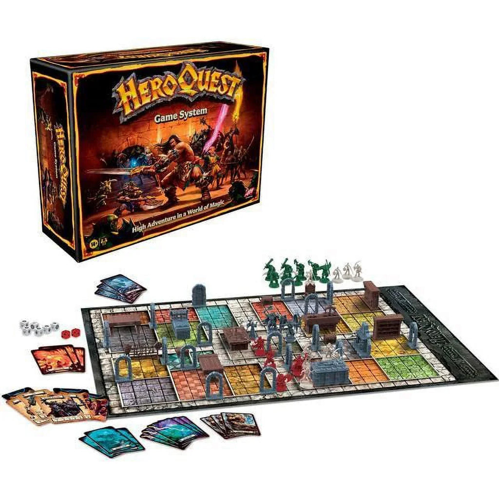 Hasbro Gaming Avalon Hill HeroQuest Game System Tabletop Board Game, Immersive Fantasy Dungeon Crawler Adventure Game for Ages 14 and Up, 2 5 Players