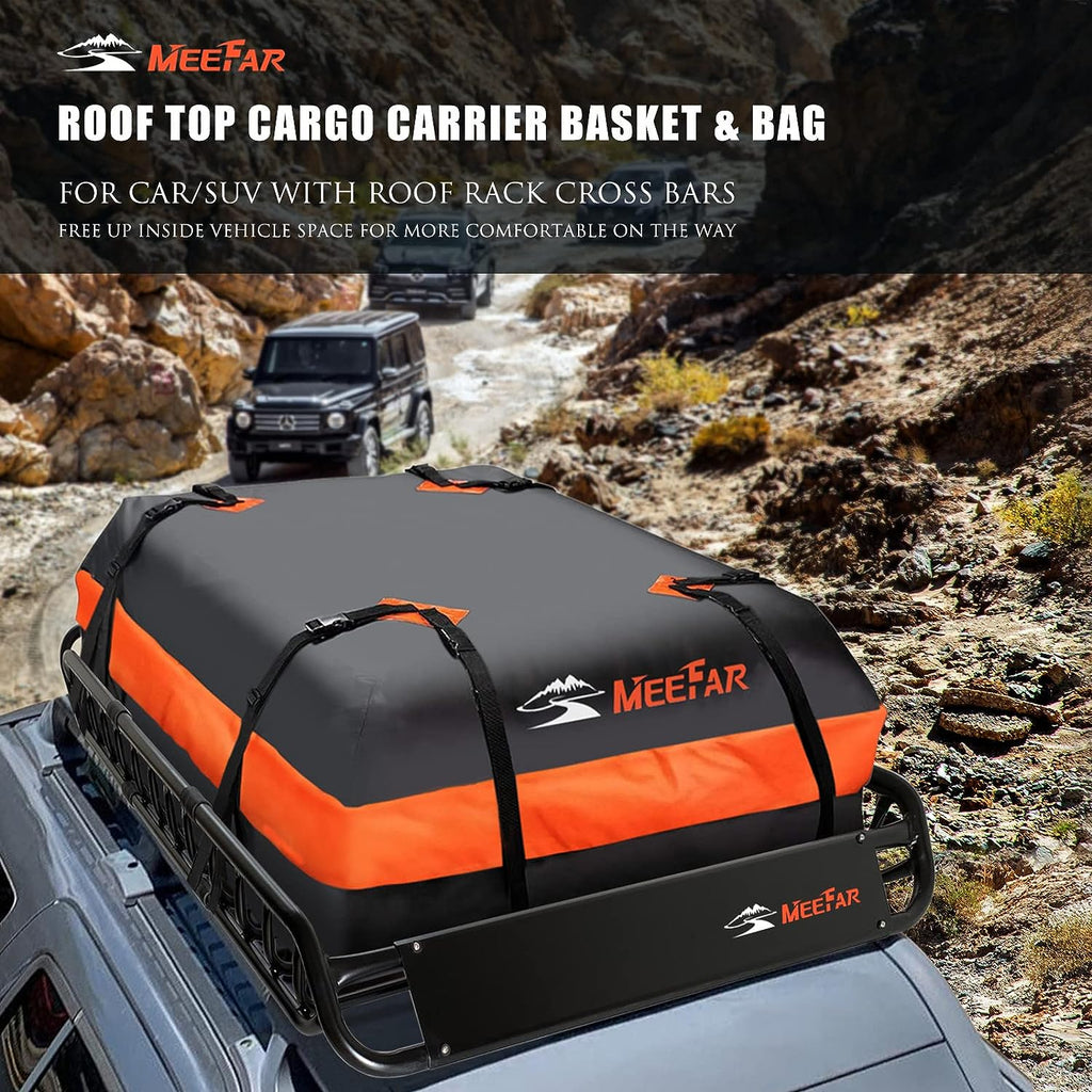 Roof Rack Universal Roof Basket 51 X 36 X 5 + Waterproof Bag