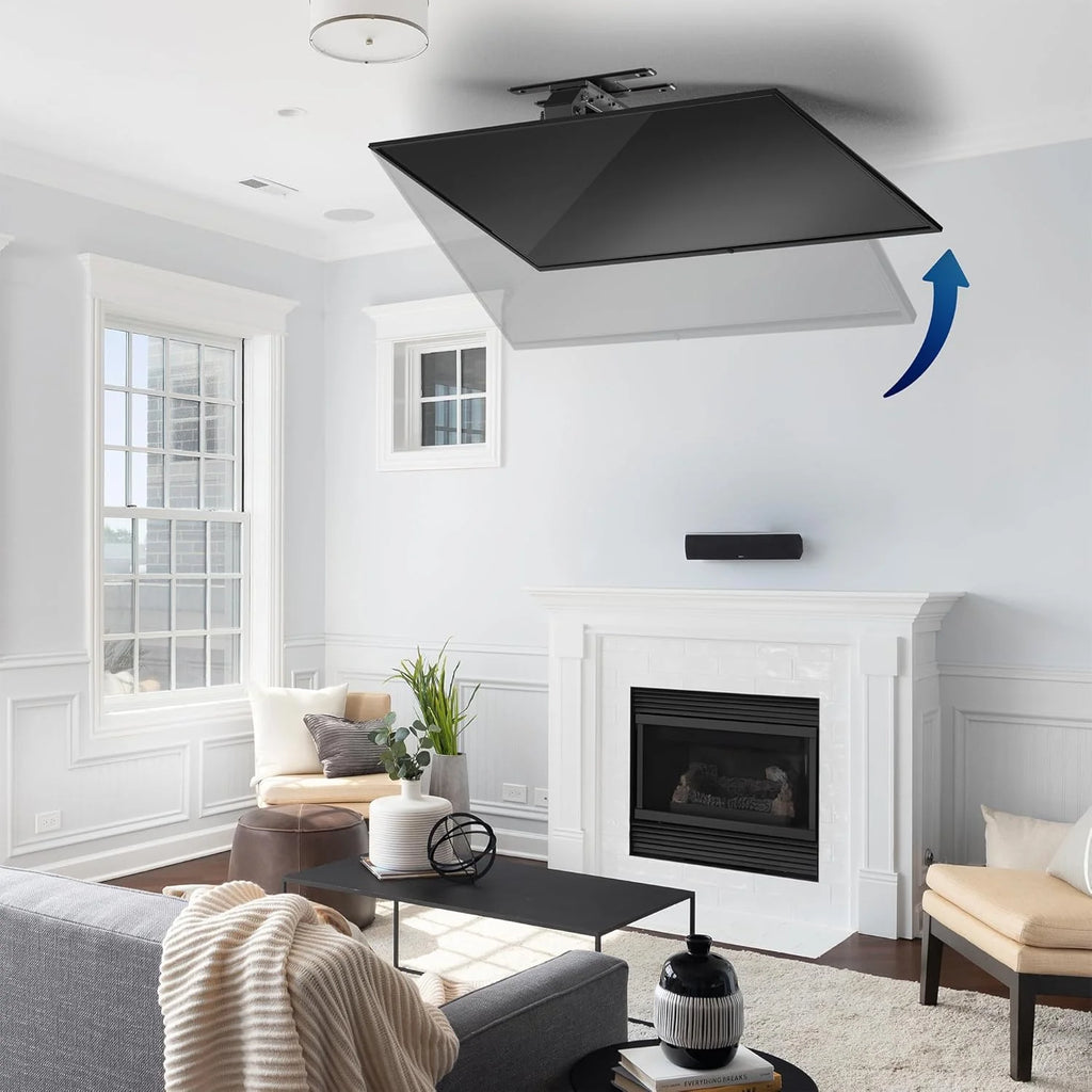 VIVO Electric Ceiling TV Mount, 37–70, Motorized, App Control, Black