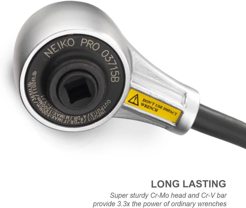 PRO 03715B 1/2 Drive Torque Wrench, 1100 Foot-Pound Heavy Duty Torque Multiplier Wrench, Cr-Mo and Chrome-Vanadium