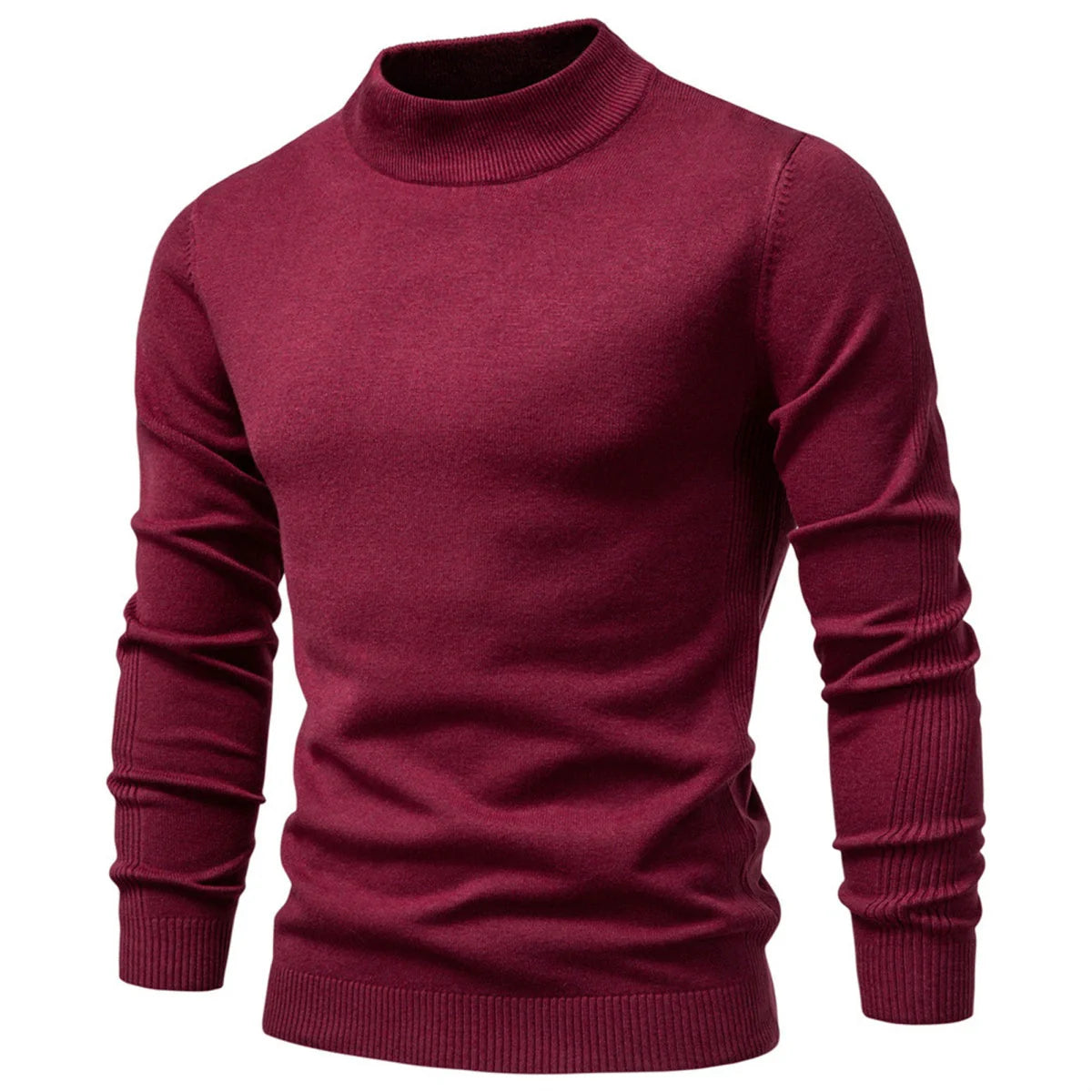 Men's Mockneck Pullover Sweater