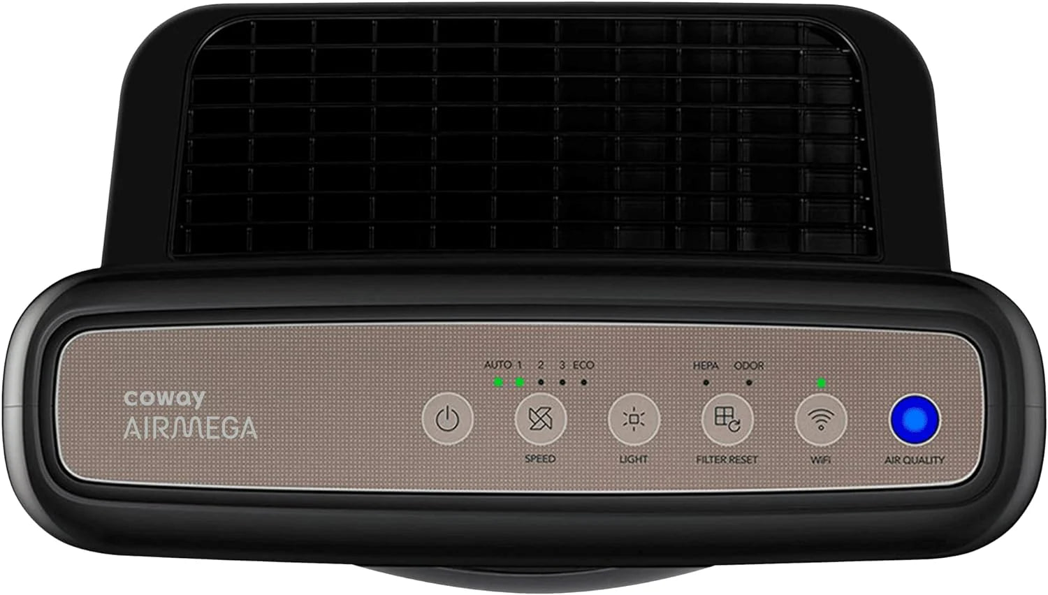 True HEPA Purifier with Air Quality Monitoring, Auto, Timer, Filter Indicator, and Eco Mode, 16.8 x 18.3 x 9.7, White